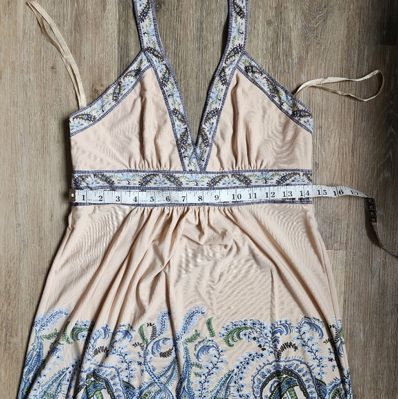 Women's summer beach printed halter dress - Picture 2 of 12